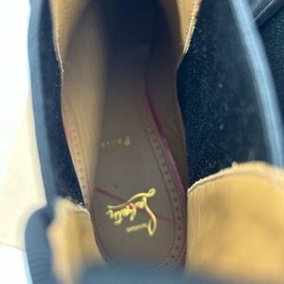 Men's Christian Louboutin alpinosol suede Chelsea boots size 45 made in Italy - Picture 11 of 13